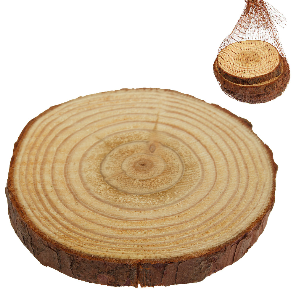 Wooden slices, 4pcs